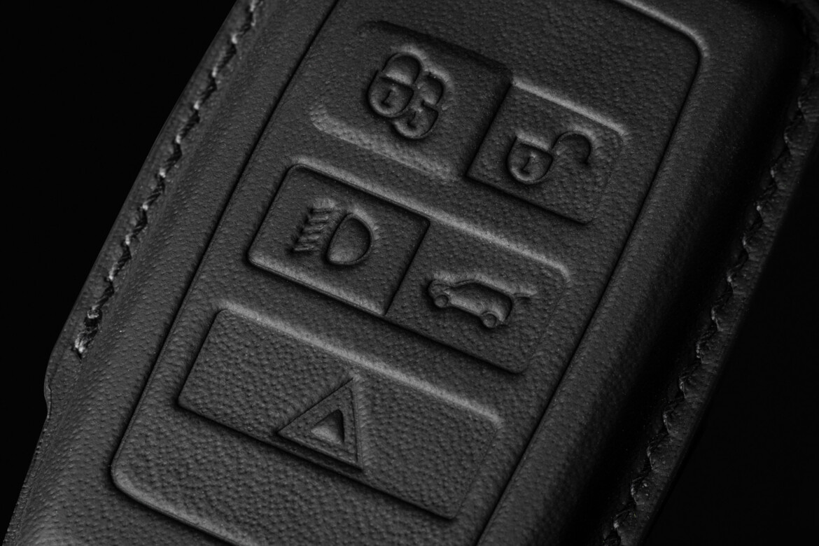 Leder Schlüsselcover schwarz 2