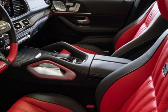 Leather center console